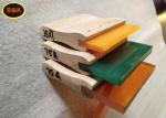 Yellow Screen Printing Squeegee Blades Wooden Handle 75A 40cm Length