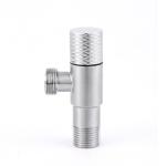 Stainless Steel SUS 304 Brushed Angle Valve 1/2" X3/8" High Precision