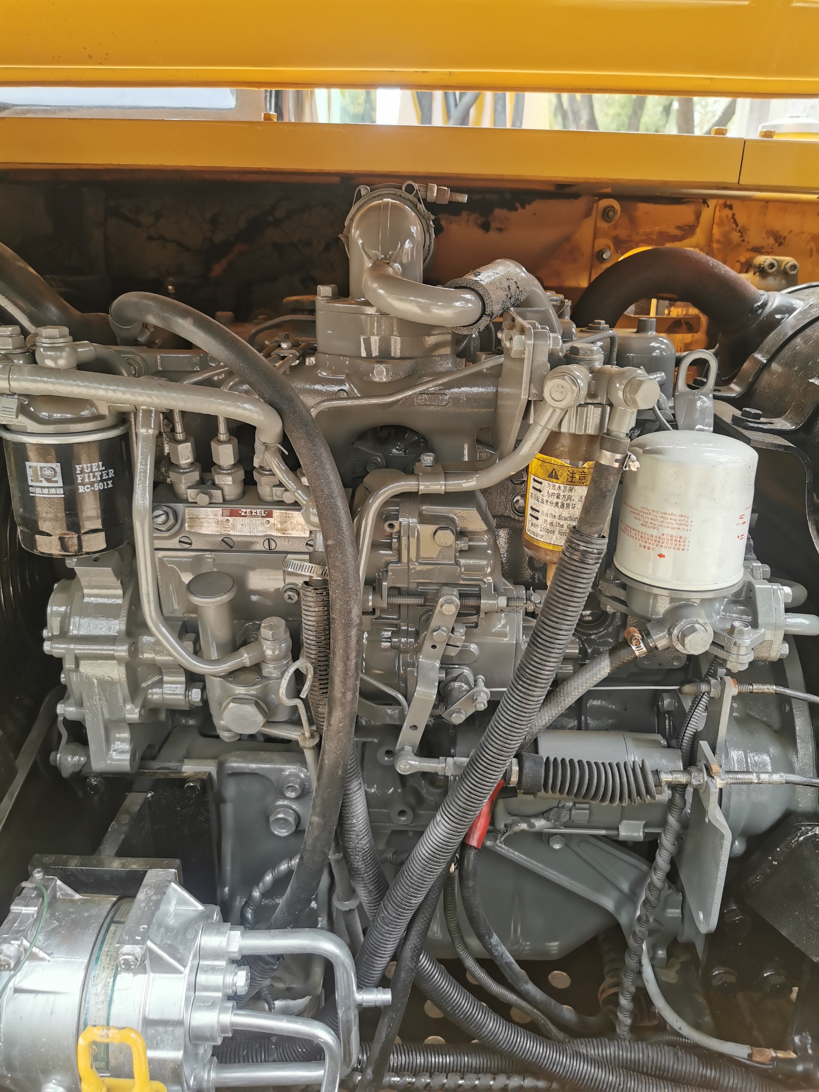 Small Used Trinity SY75C SY75-8 Excavator with Dozer Original Hydraulic Cylinder 7 Ton