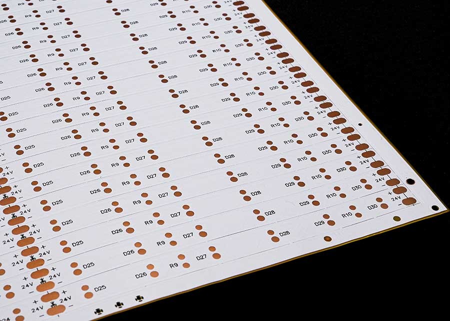 Double Sided Chip on FPC White Film FPCB For 2835 LED Strip Flexible Circuit Board