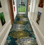 Plants And Flowers Commercial Floor Mat Entrance Corridor Stairway Hotel Mat