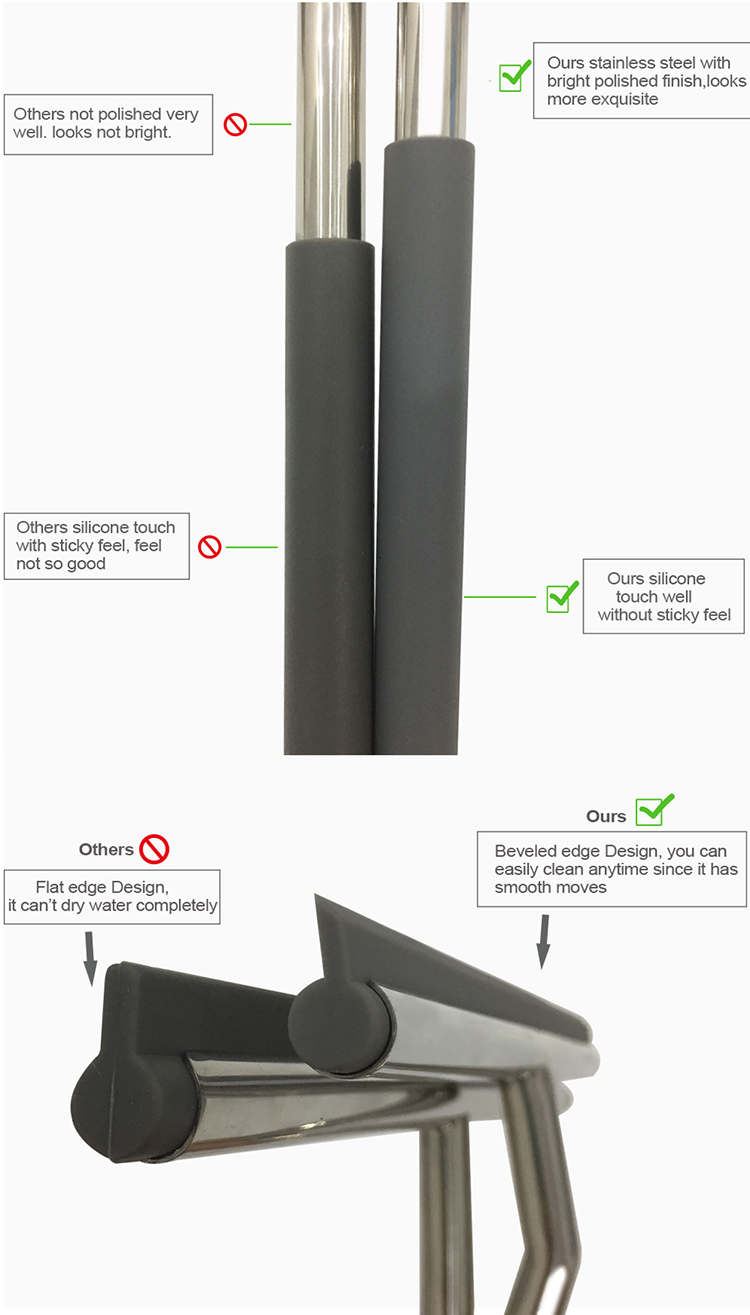 Factory Promotion Deluxe Chrome window wiper/windscreen wiper/Shower wiper