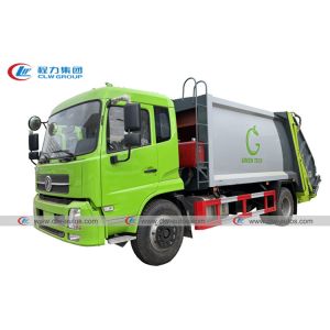 China DFAC Tianjin 4x2 12CBM Compressed Garbage Truck on sale
