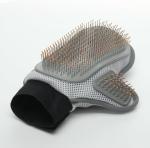 Eco - Friendly Pet Grooming Glove PVC And Mesh Cloth Material Easy Cleaning