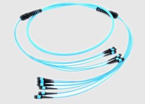 China Single Mode Riser OFNR 2.0mm 1m MPO Fiber Cable factory