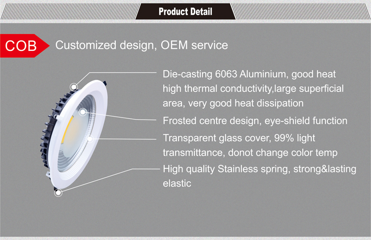 LED downlight 18w COB downlight