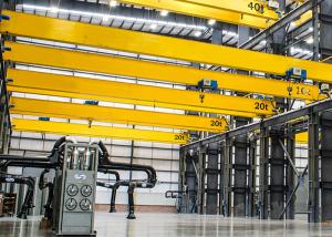 China Hoist 30ton Single Beam Overhead EOT Crane Anti Fall factory