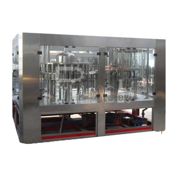 China Air Lifting Beverage Filling Equipment 12000BPH With Metal Caps factory