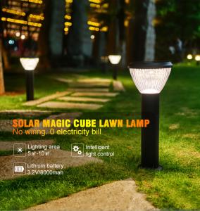 China 35/65/85CM Stainless Steel LED Solar Garden Light 6500LM Support Dimmer factory