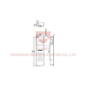 Golden Elevator Cop Lop / Elevator COP HOP LOP Push Button Panel