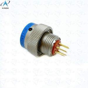 China MIL-DTL-38999 Series 2 Thermoplastic Insulator Electroless Nickel Short PCB Tail 6 Contacts Gold Plated MS27484T10F98PCN on sale