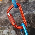 30KN Aluminum Screw Carabiner Hook Professional Climbing Accessory