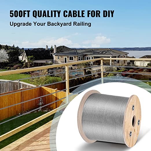 1/4" T304 Stainless Steel Cable 350FT Aircraft Cable