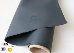China 15.6Oz Black PU Coated Fiberglass Fabric Roll For Sparks Protection Fire Blanket factory