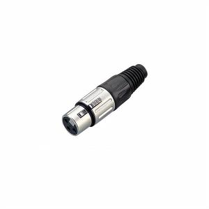 China XLR Connector,3 Pins with Nickel Contacts.Rohs. MS-A019N-3P factory