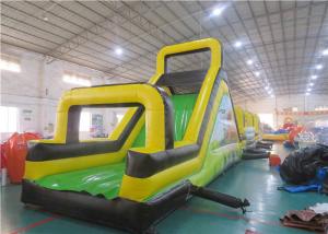 China Children Inflatable Rock Climbing Wall, Inflatable Obstacles Challenge Games factory
