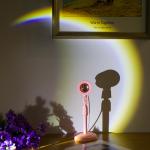 USB DC5V LED Rainbow Sunset Projection Floor Lamp For Home Decor
