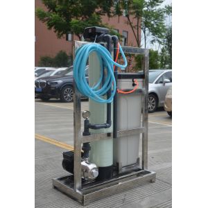 Soft Resin Frp Material Small Water Softener Machine Vertical