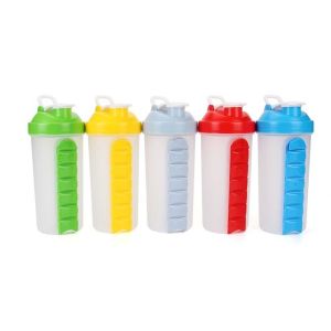 Creative style of bottle with one weekly pill organizer, Creative style of 700ML bottle with one weekly pill organizer