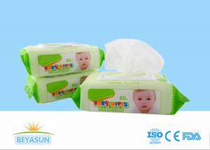 China Natural Baby Disposable Wet Wipes Flushable For Hand / Mouth Cleaning factory
