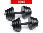 10kg 15kg 20kg 25kg 30kg black cast iron rubber coated cheap dumbbells for sales