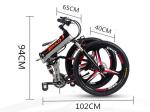 48V 350W Aluminium Alloy Frame Electric Bikes With Hidden Battery And Disc Brake