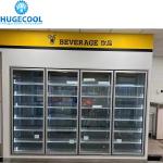 Hugecool Display Walk in Cooler Freezer for Supermarket Large Capacity Cooling