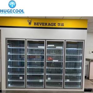 China Anti Fog Function Glass Door Display Walk in Cooler for Convenience Store factory