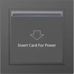220VAC Hotel Energy Saving Switch Plastic Champagne / Silver Panel