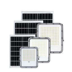 China 2700K 6500K Solar Powered Flood Lights 100w Big Capacity 3.2V Battery SMD 3030 LED Beads factory