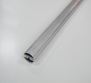 China Sand Blasting Natural Anodized Aluminum Oval Tube / 6063 T5 aluminum round pipe factory