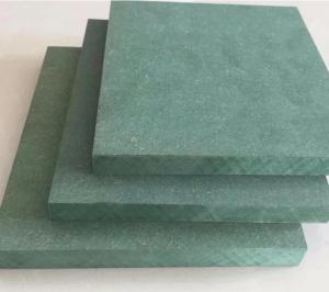 China Waterproof glue 18mm MDF board/Water resistant MDF board/Waterproof green MDF factory