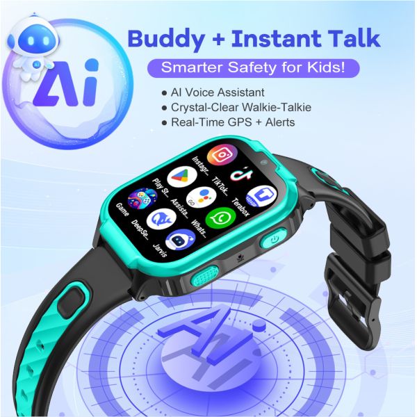 1+16GB 4G Sim Card Kids Smart Watch Android D55 Kids Smartwatch For Boys