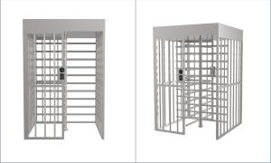 China Access Control double Full Height Turnstile Gate 2.4m For High Risk Facilities factory