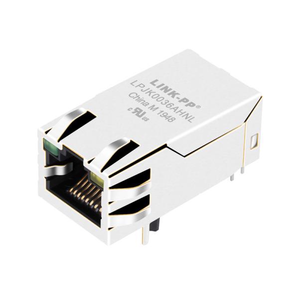 China HFJT1-1G16C3-L12RL , LPJK0036AHNL Magnetic RJ45 Jack Gigabit Data Port factory