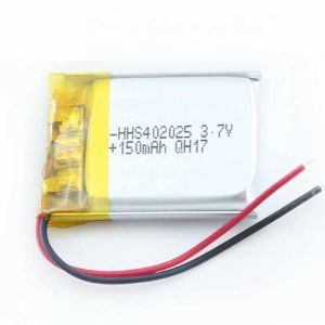 China PL402025 CC CV 3.7V 150mAh Lithium Ion Polymer Battery on sale