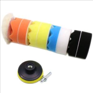 China 11 Pcs 210g 4 Inch Polishing Sponge Pad For Car Polishing factory