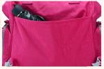 Polyester Cute Baby Diaper Backpack Rose Color Eco Friendly Advantage