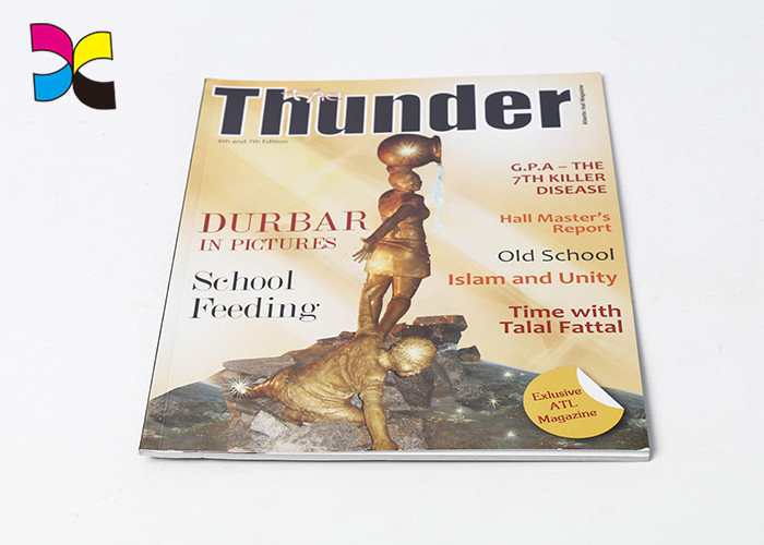 Matt Film Laminated Custom Magazine Printing / Journals Periodicals Story Note Book Printing