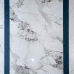 Glazed Polished White Marble Floor Tiles Heat Insulation