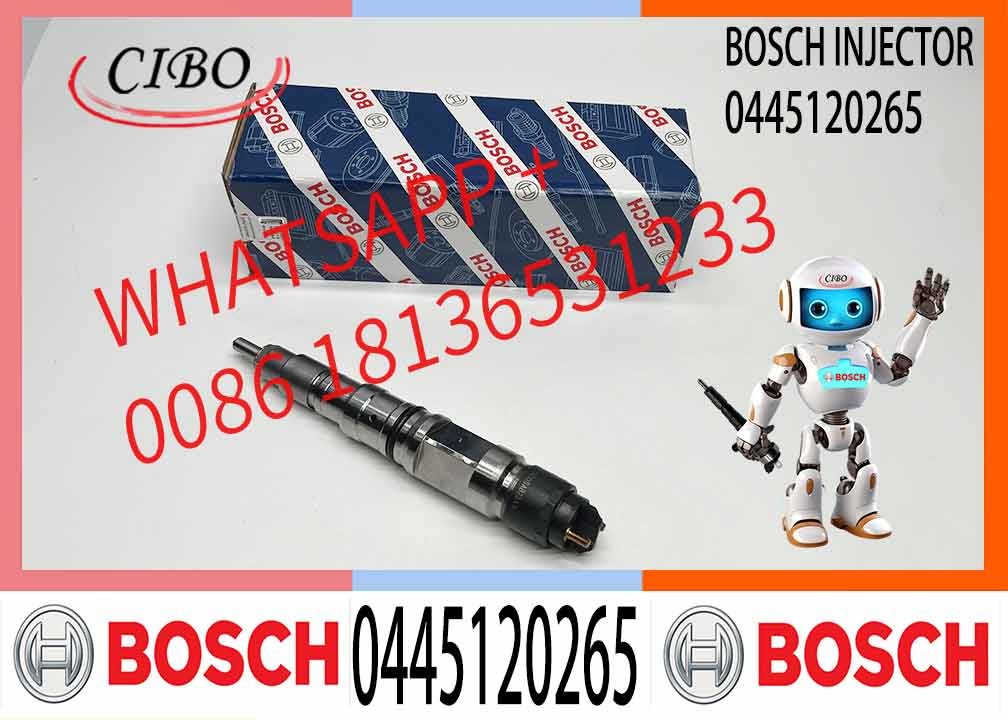 High Quality New Fuel Injector 0445120265 for Diesel Engine WP12