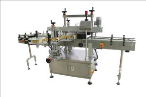 China Flat Round Bottle Labeling Machine , Bottle Sticker Labeling Machine factory