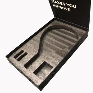 China Rigid Cardboard Paper Magnetic Padel Racket Boxes for Tennis Packaging in CMYK Color factory