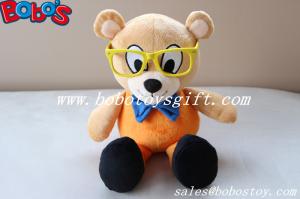 China Custom Mascot Bear Toy Stuffed Bear Animal With Glass factory