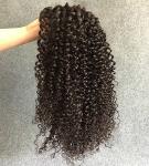 Customized Length Lace Front Human Hair Wigs Natural Black For Black Women