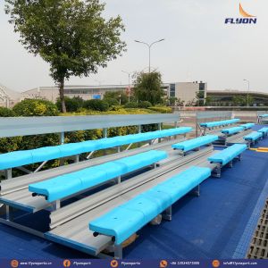 Customized Retractable Bleachers Seating Configuration Straight Or Curved Width