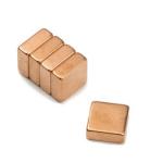 China magnet manufacturer N52 F10x10x4mm Gold Coating Block Neodymium Magnet