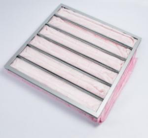 China ISO9001 Medium Air Handler HEPA Filters Large Dust Holding Capacity factory