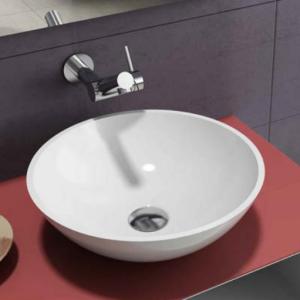 China Customized Design Counter Top Basin Renewable Stone Vessel Sinks factory