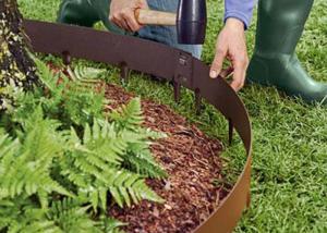 China Rusty Weathering Steel Landscape Edging 3.9 Inch Corten Metal Landscape factory